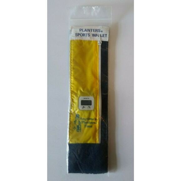 Planters Peanuts Watch Mr Peanut Sports Fabric Wrap Around Wristband 1970's - Picture 3 of 5